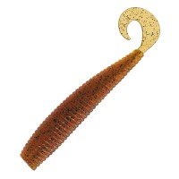 VALLEYHILL Bay Drive Dart Curly 4'' #5 Caramel Shrimp