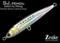 ZEAKE SJ_Pencil 16 # SJP002 Silver Powder Holo Maiwashi
