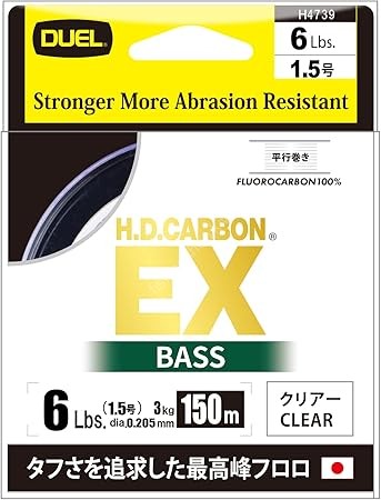 DUEL H.D. Carbon EX Bass [Clear] 150m #1.5 (6lb)