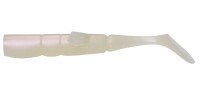 MEGABASS Bottom Slash Plus Shad 5'' #Glow White (5pcs)