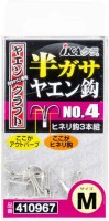 DECOY YC-24 Half-Gasa Yaen Hook #4 L (6pcs)