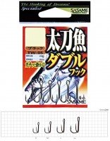SASAME Tachiuo Double Hook TW-05 [Black] L (6pcs)