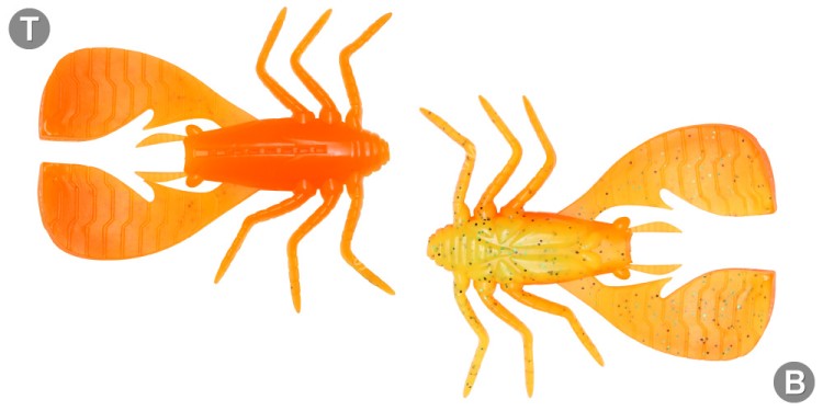 MEGABASS Fuwabug 1.8'' #Orange Back Chart (6pcs)