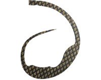 START Silicone Necktie Magic Curly #07 Black Gold Scale