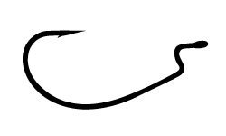 DAIWA Bassers Worm Hook SS Wide Offset #1/0 (4pcs)