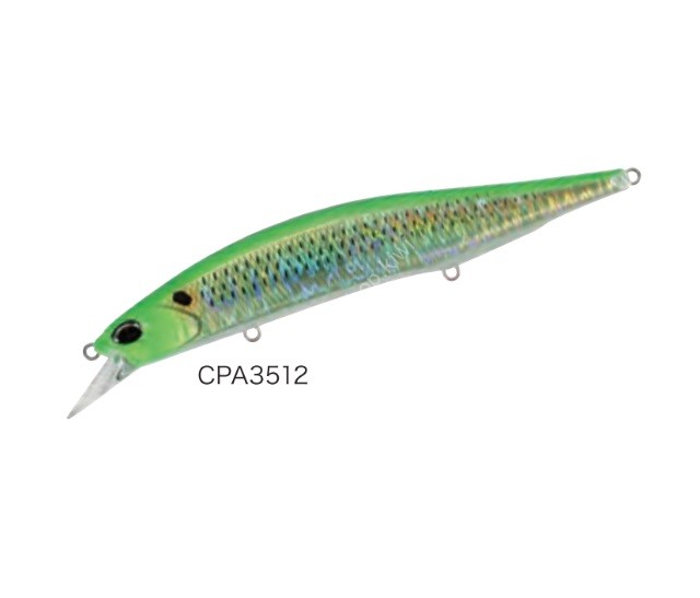 DUO Realis Jerkbait 160S SW Limited #CPA3512 Inakko Lime Chart