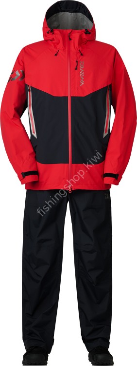 DAIWA DR-3124 Rainmax Expert Tough Rain Suit (Red) M