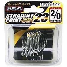SHOUT! Straight Point Treble 223SS [Silver] #2/0 (5pcs)