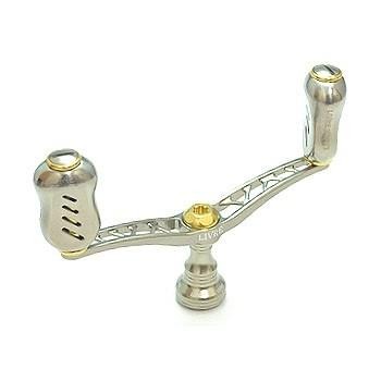 LIVRE 3844 Wing100 Fino Knob for Shimano S3 #Titanium P + Gold G