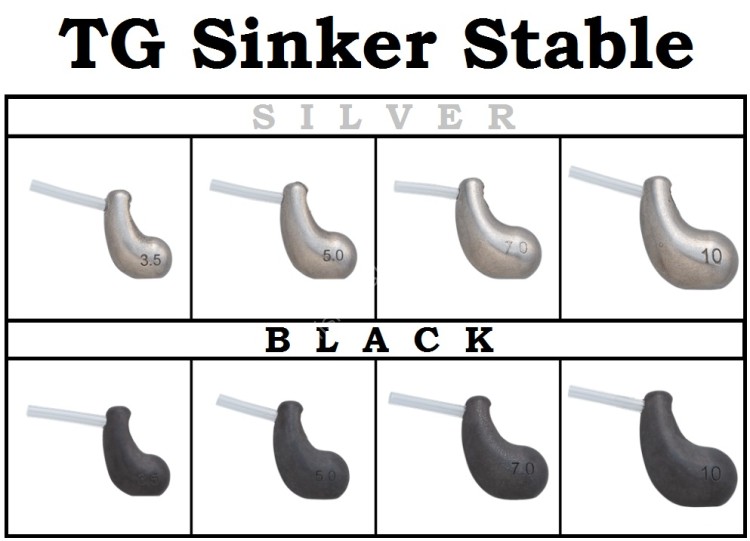 VALLEYHILL TG Sinker Stable [Black] 10.0g (2pcs)