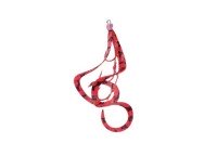 START Replacement Unit Triple Hook Short Curly S #62 Red Zebra (2 pcs)