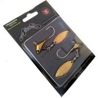 NORIES Pro Rig Spin Willow [Gold Plate] 10g (2pcs)