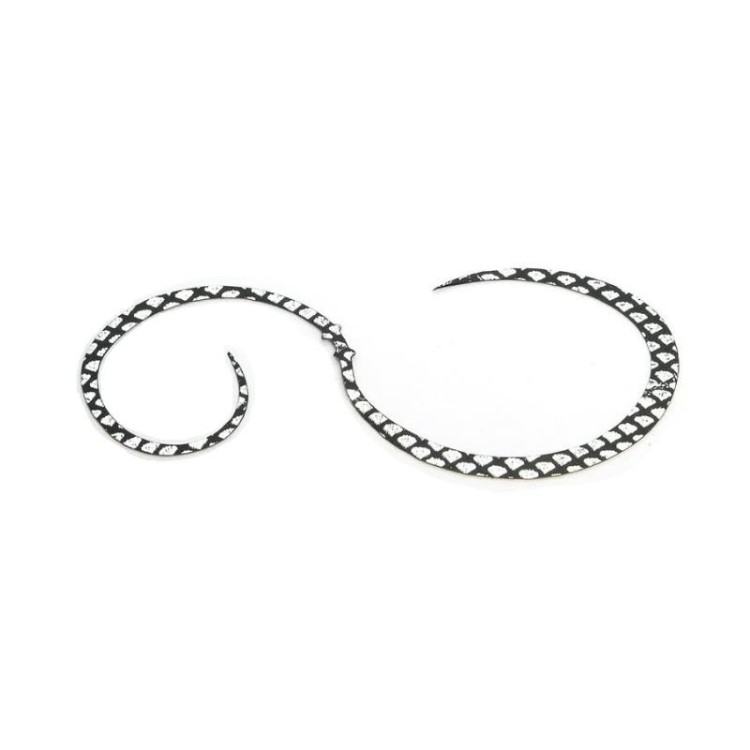 RISE JAPAN Namidama Necktie Choudo Yo Curly #NC21 Silver Uroko