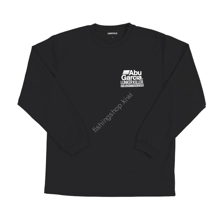 ABU GARCIA × Lunker Killer Dry Long Sleeve Logo T-Shirt [Black] XL