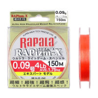 RAPALA RAPizm-X [Fantastic Orange] 150m #0.09 (4lb)
