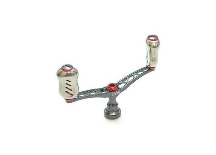 LIVRE Wing 100 Fino knob For Shimano S3 #Gunmetal/Red