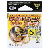 GAMAKATSU Okiami Corn Chinu [Black Porgy Yellow] #5 (10pcs)