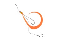 JACKALL BinBin Switch Candy Spare Rubber Hook Set Long #Bright Orange