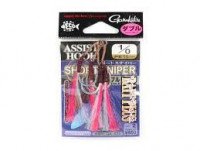 GAMAKATSU Assist Hook Short Sniper Bait Plus Double [Silver] #1/0 (2pcs)