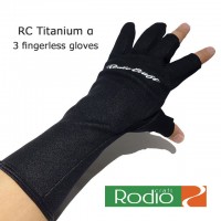 RODIO CRAFT RC Taitanium Alpha 3 Fingerless Gloves BK/S Ride L