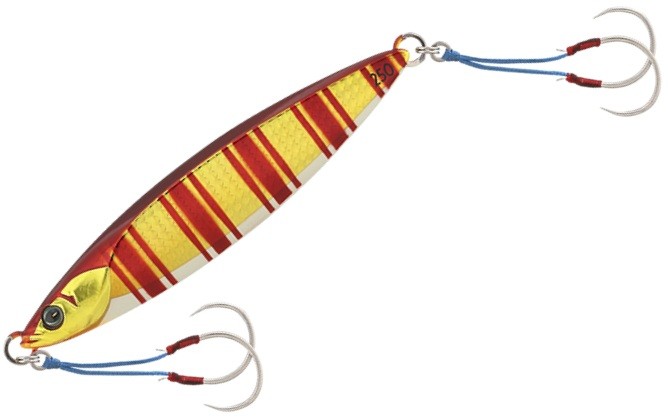 JACKALL BamBluz Jig Slow 180g #G435 Glow Belly Red & Gold Stripe