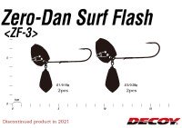 DECOY Zero-Dan Surf-Flash ZF-3 [Tin] 28g #3/0 (2pcs) Discontinued