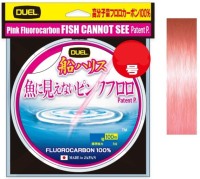 DUEL H4400- Pink Fluorocarbon "Fish Cannot See" Fune Harisu [Stealth Pink] 100m #6 (22lbs)