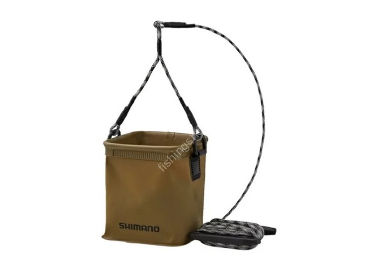 SHIMANO Pocketable Water Bucket BK-002X #Khaki SHIMANO Pocketable Water Bucket BK-002X #Khaki