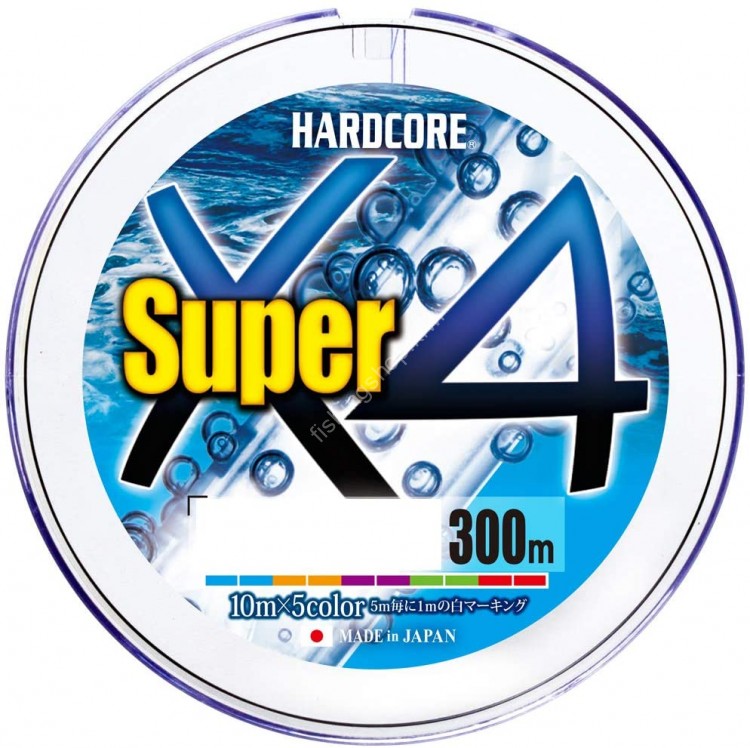 DUEL Hardcore Super x4 (10m x 5color) 300m #1.5 (25lb)