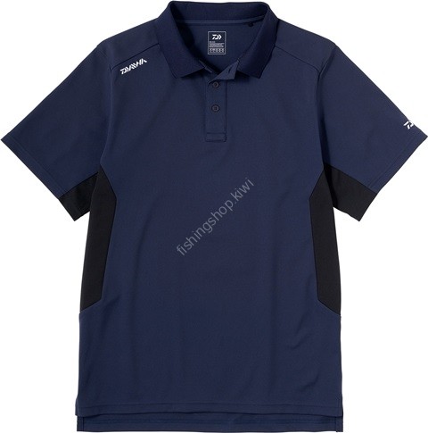 DAIWA DE-9424 Ocean Tough Polo Shirt (Navy) 2XL