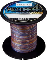 GOSEN PE Cube4 [10m x 5colors] 300m #0.8 (14lb)