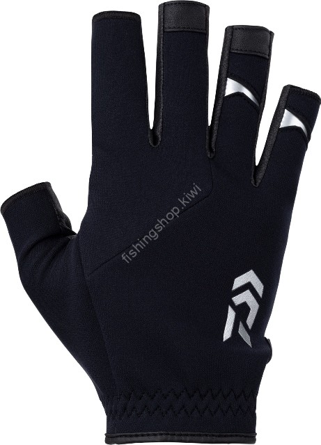 DAIWA DG-6323W Cold Protection Light Grip Gloves 5 Pieces Cut (Black) M