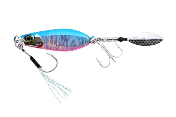 JACKALL Big Backer E-Blade W 30g #Blue Pink