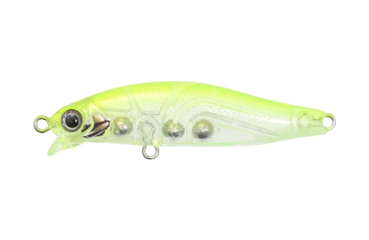 ISSEI Kaitaro Ame Minnow 48SR-SS #004 Chart Back Tail Glow